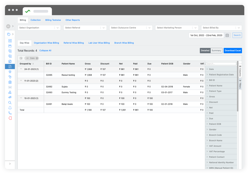 dynamic lab finance report