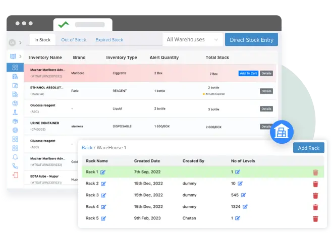 manage mutli-center lab inventory centrally